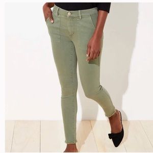 LOFT Curvy Skinny Crop Jeans
